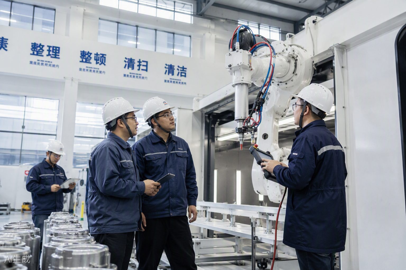 深圳市致一自动化喷涂设备有限公司设备调试车间